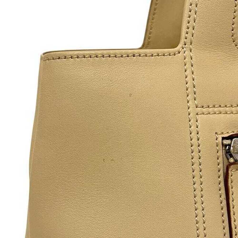 Salvatore Ferragamo Handbag Beige Gancini Tote Bag Top Handle Hardware - Picture 10 of 10
